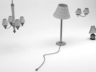 Lamp cartoon 3D model