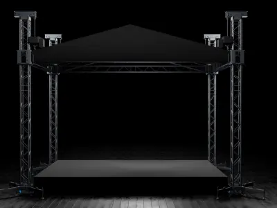 Concert Stage Detailed Model 3D model