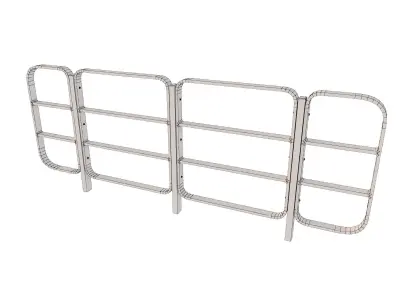 Hong Kong Street Railing 3D model