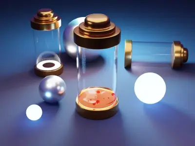 Energy Capsule Animation 3D model