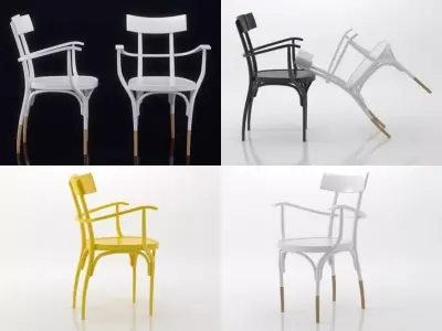 Czech armchair 3D model