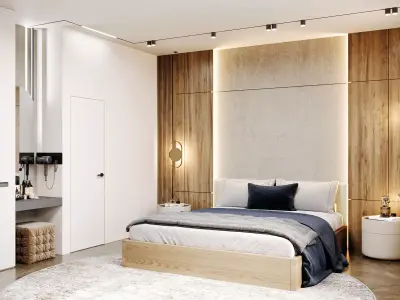 Bedroom Design 3D model 4