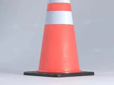 Toronto Safety Cone 01 3D model