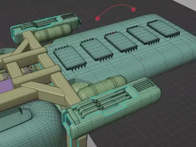 air cargo ship 3D model
