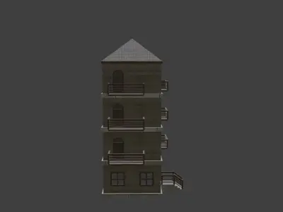House Model 10 Low-poly 3D model