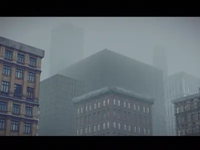 10 High Rise Building Model Pack Low-poly 3D model