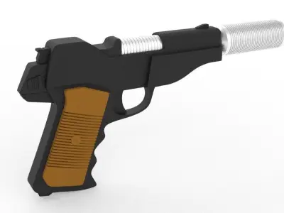 UFO SHADO Blaster Pistol Gun Gerry Anderson 3D Prop Cosplay  3D model