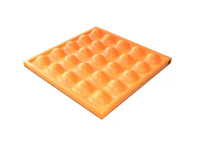 Push Bubble v1 004 Low-poly 3D model