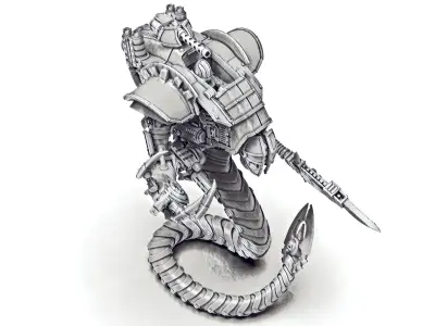 Dark Techno Lamiax armoured vehicle 3D print model