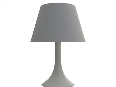 White Bedside Lamp Series 03 3D model