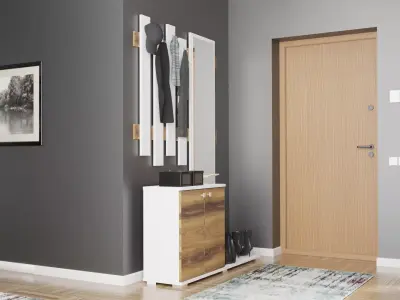 HALLWAY INTERIOR DESIGN 3D Model Low-poly 3D model