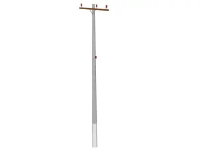 Concrete Lamp Post - Light Pole - Light Post - Street Light 43 3D model