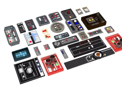 Controls Pack 1-18 scale Hasbro Kenner 3D print model