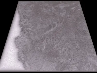 Mecca and the Red Sea coast of Saudi Arabia - tile n21 e39 3D model