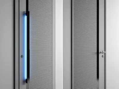 Entrance and interior door 3D model