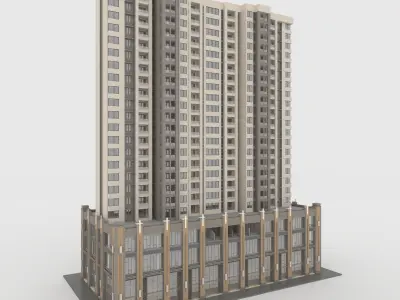 Collection Tower Apartement 1 3D Model Pack