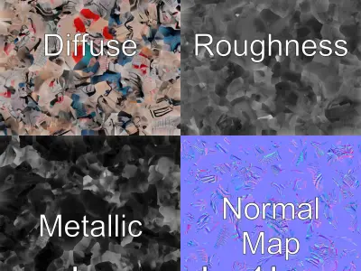 Mechanical Dinosaur Beast with Bleeding Wounds Low-poly 3D model