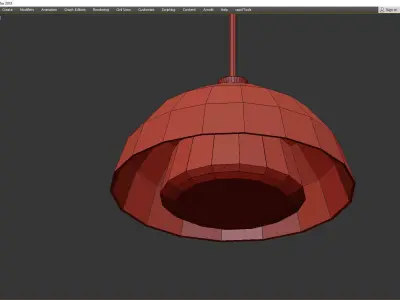 Eco Lamp GRETA Low-poly 3D model