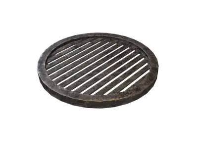 Manhole Cover v2 001 Low-poly 3D model