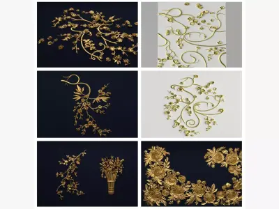 Collection Decor Set  01 3D Model Pack