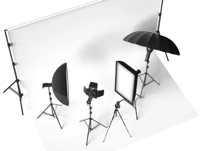 Photo Studio Kit 3D model