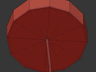 HALFWAY pendant light with four glass balls hanging from ceiling 3D model