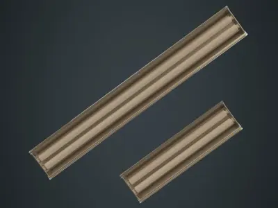 Fluorescent Bulb 1B Low-poly 3D model