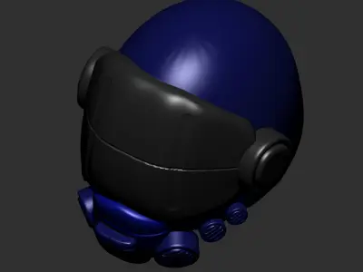 helmet high poly sculpt 3d printable ver 7 3D model 3D model 101