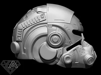 TitanFall Pilot helmets set 3D print model
