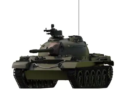 Type 62 light tank 3D model