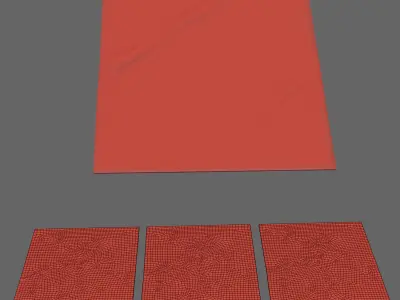 Rh Ellipse Hand-knotted Wool Rug Low Poly 3D model