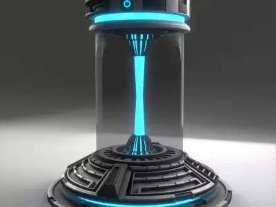 Sci-fi Power Source Low-poly 3D model