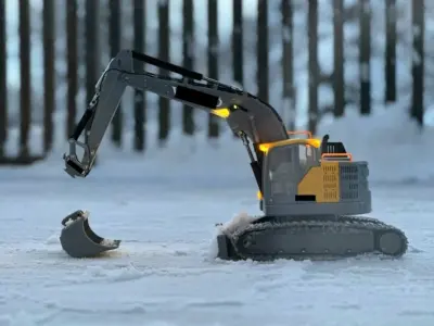 RC Volex eRC145el RC excavator 3D print model