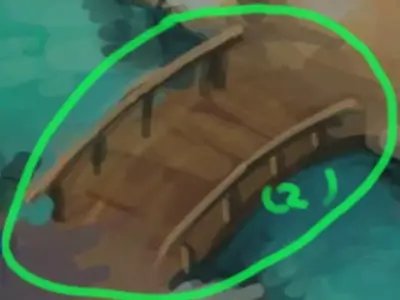 Field - Wooden Bridge 83 3D model