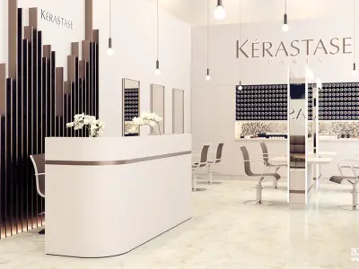 Redshift - C4D Scene files - Salon Scene interior  3D model