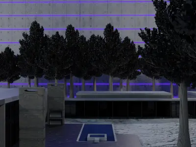 SNOWY COMPOUND Free 3D model