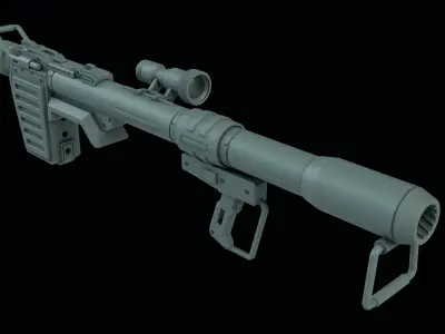 Heavy Weapon Set for Perfect Grade Unleashed Gundam RX-78-2 3D print model