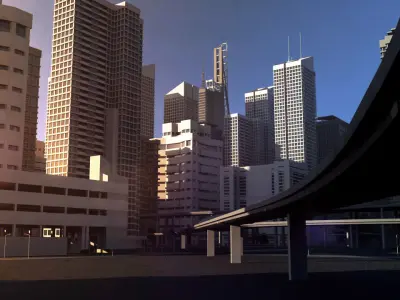 Freeway01 City 3D model