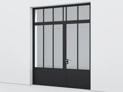 Aluminium door 217 3D model