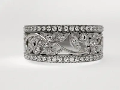 Bio wedding band 3D print model