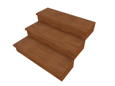 The Stairs lowpoly Free low-poly 3D model