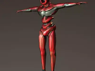 ROBOT power ranger Low-poly 3D model