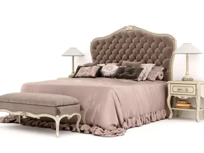 Bed classic styl 3D model