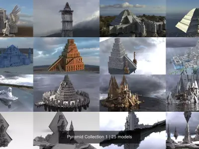 Pyramid Collection 1 3D Model Pack