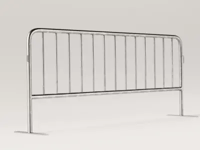 Street Fence Low-poly 3D model