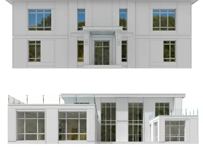 House in the Wright style 3 3D model