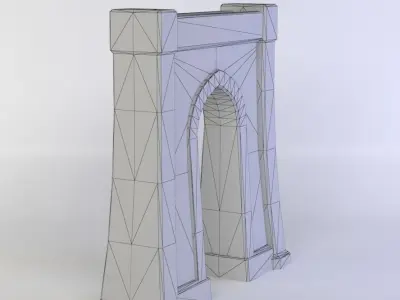 Masonry arch1  Low-poly 3D model