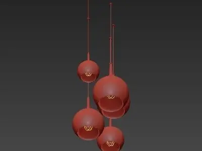 Medium Glo Pendant Light 3D model