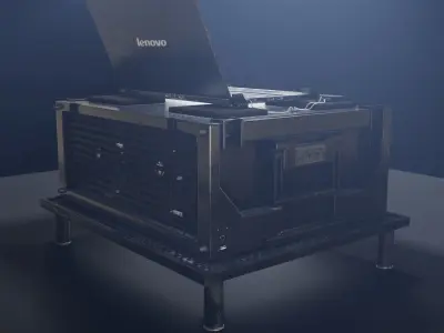  DIT Station Low-poly 3D model