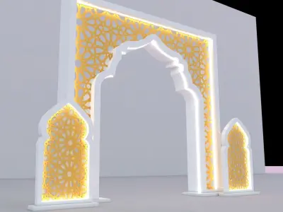 Islamic Gate 3D model
